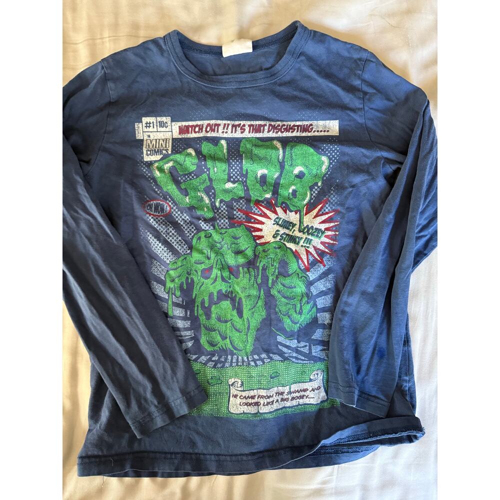 Mini Boden blue Glob Shirt 9-10
